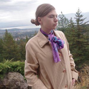 Vintage Suede Trench Coat